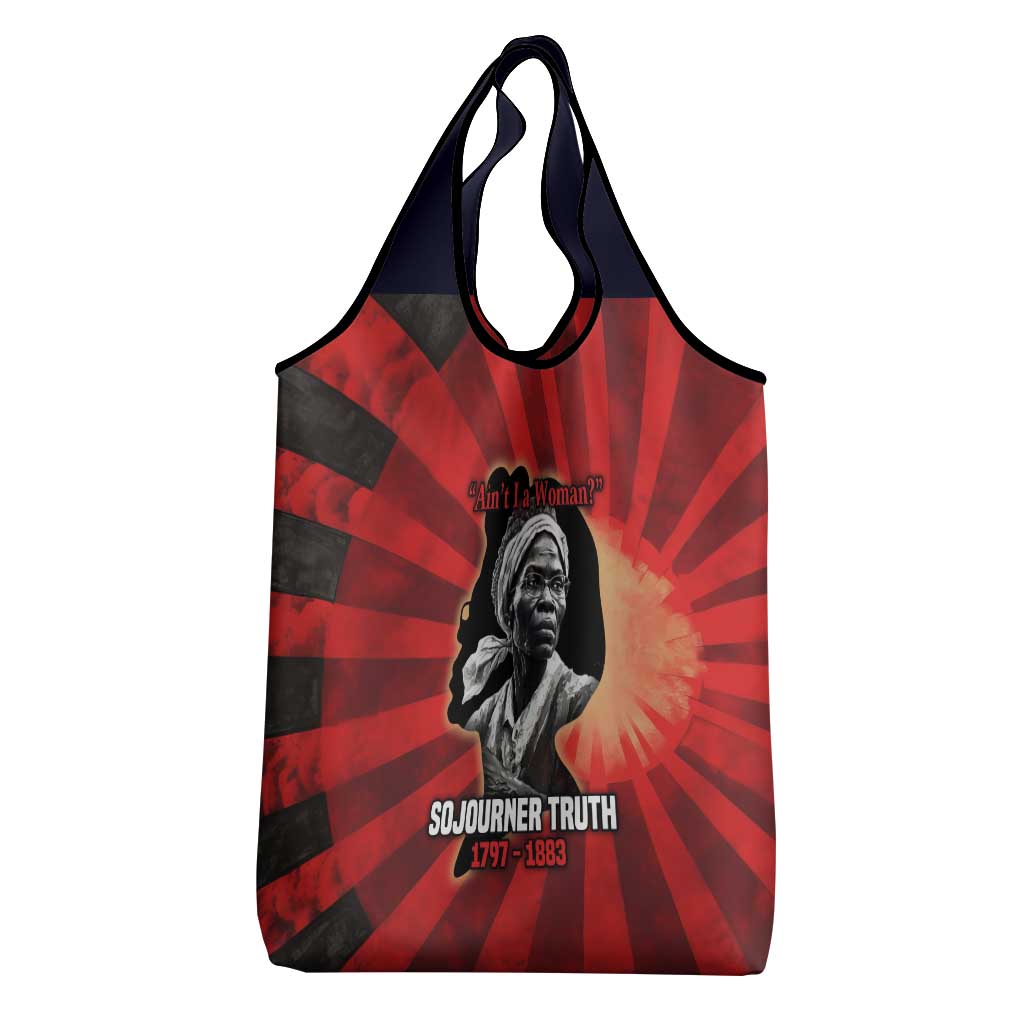 Sojourner Truth Grocery Bag Ain’t I a Woman - Akron 1851 Speech Tribute Design - Wonder Print Shop