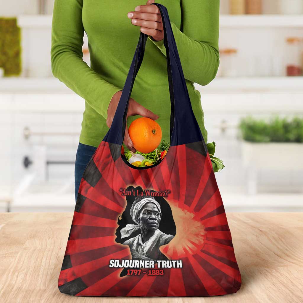 Sojourner Truth Grocery Bag Ain’t I a Woman - Akron 1851 Speech Tribute Design - Wonder Print Shop