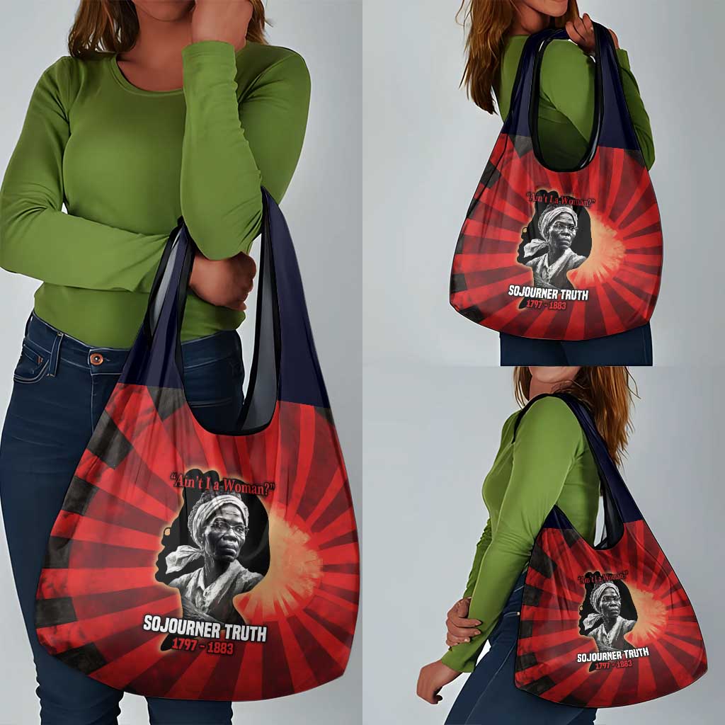 Sojourner Truth Grocery Bag Ain’t I a Woman - Akron 1851 Speech Tribute Design - Wonder Print Shop