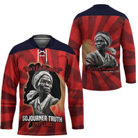 Sojourner Truth Hockey Jersey Ain’t I a Woman - Akron 1851 Speech Tribute Design - Wonder Print Shop