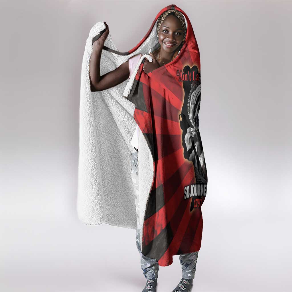 Sojourner Truth Hooded Blanket Ain’t I a Woman - Akron 1851 Speech Tribute Design - Wonder Print Shop