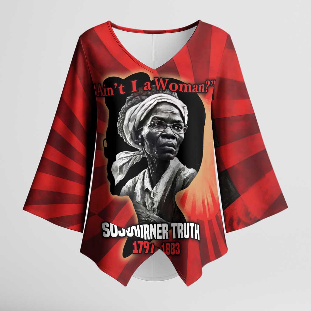 Sojourner Truth Kimono Sleeve Blouse Ain’t I a Woman - Akron 1851 Speech Tribute Design - Wonder Print Shop