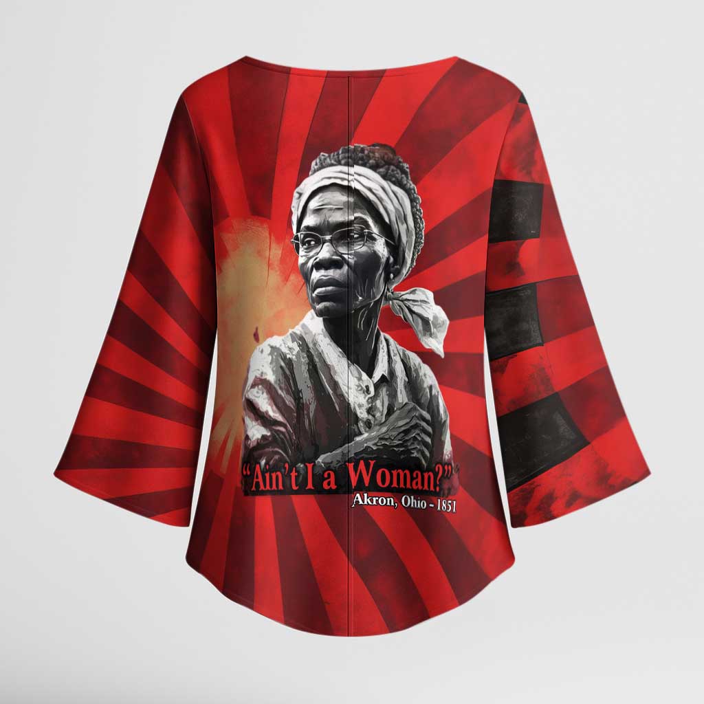 Sojourner Truth Kimono Sleeve Blouse Ain’t I a Woman - Akron 1851 Speech Tribute Design - Wonder Print Shop