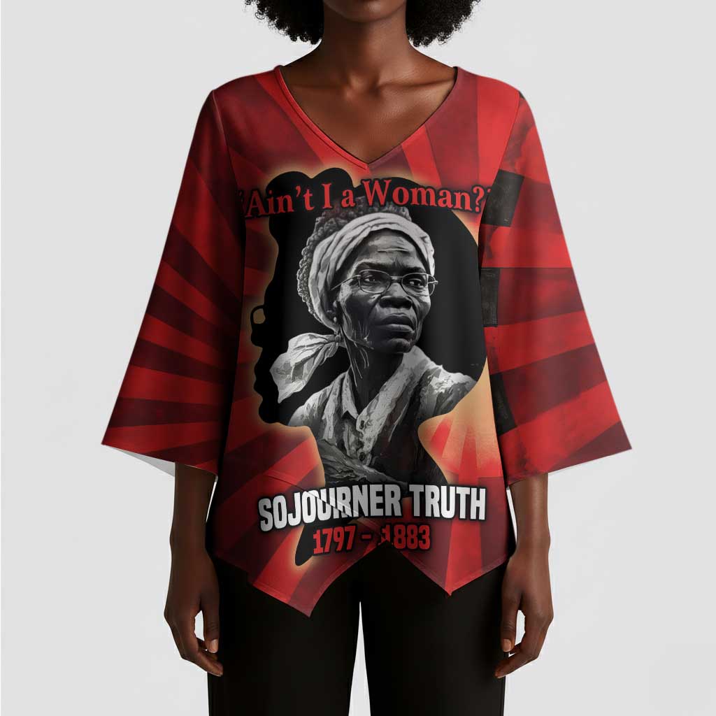 Sojourner Truth Kimono Sleeve Blouse Ain’t I a Woman - Akron 1851 Speech Tribute Design - Wonder Print Shop