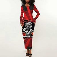 Sojourner Truth Long Sleeve Bodycon Dress Ain’t I a Woman - Akron 1851 Speech Tribute Design - Wonder Print Shop