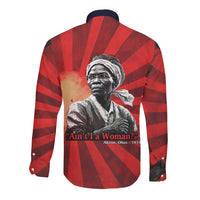 Sojourner Truth Long Sleeve Button Shirt Ain’t I a Woman - Akron 1851 Speech Tribute Design - Wonder Print Shop