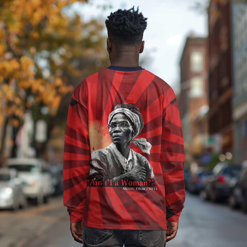 Sojourner Truth Long Sleeve Shirt Ain’t I a Woman - Akron 1851 Speech Tribute Design - Wonder Print Shop