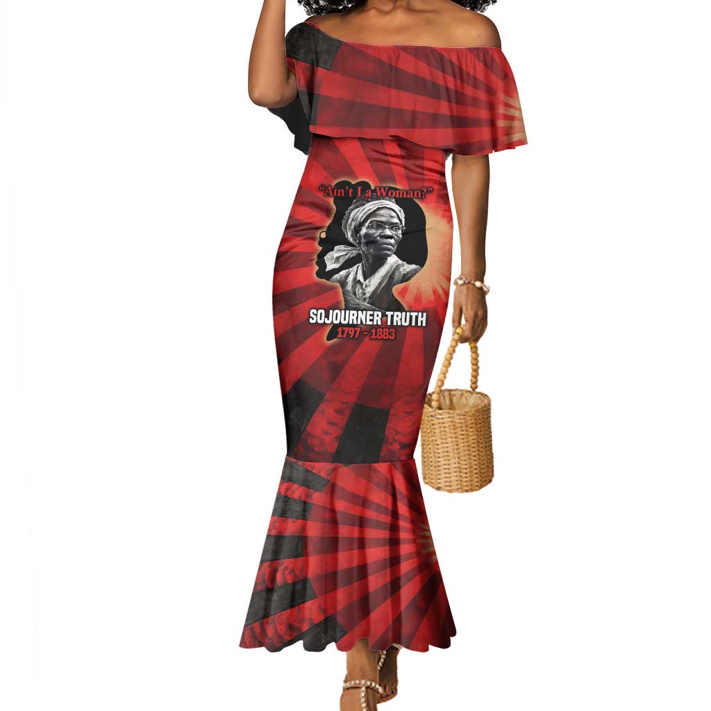 Sojourner Truth Mermaid Dress Aint I a Woman - Akron 1851 Speech Tribute Design TS04