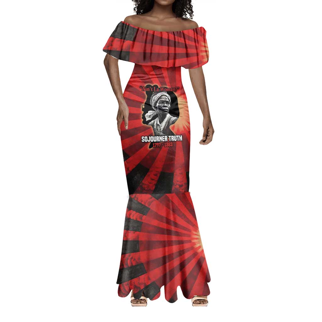 Sojourner Truth Mermaid Dress Aint I a Woman - Akron 1851 Speech Tribute Design TS04
