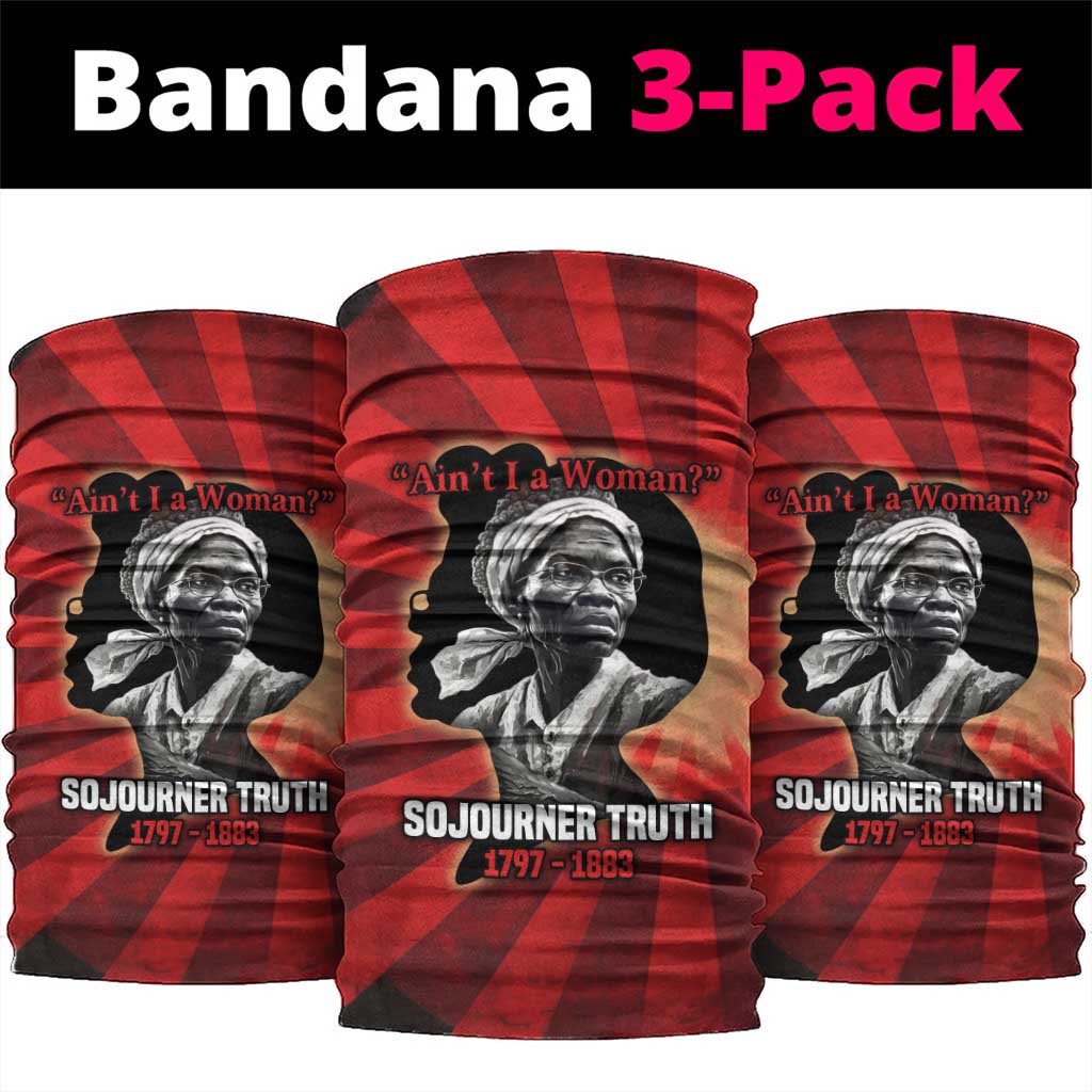 Sojourner Truth Neck Gaiter Ain’t I a Woman - Akron 1851 Speech Tribute Design - Wonder Print Shop