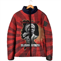 Sojourner Truth Padded Jacket Ain’t I a Woman - Akron 1851 Speech Tribute Design - Wonder Print Shop