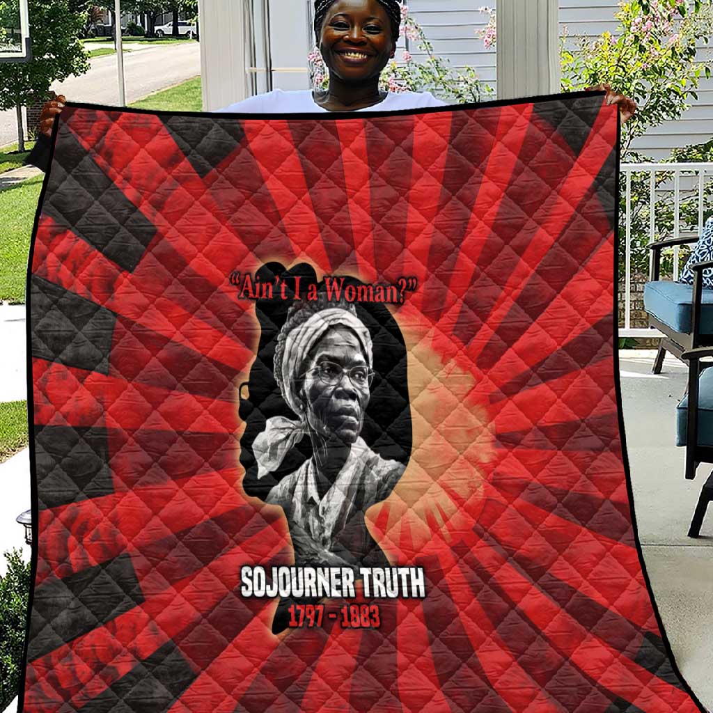 Sojourner Truth Quilt Ain’t I a Woman - Akron 1851 Speech Tribute Design - Wonder Print Shop