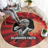 Sojourner Truth Round Carpet Ain’t I a Woman - Akron 1851 Speech Tribute Design - Wonder Print Shop
