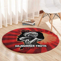 Sojourner Truth Round Carpet Ain’t I a Woman - Akron 1851 Speech Tribute Design - Wonder Print Shop