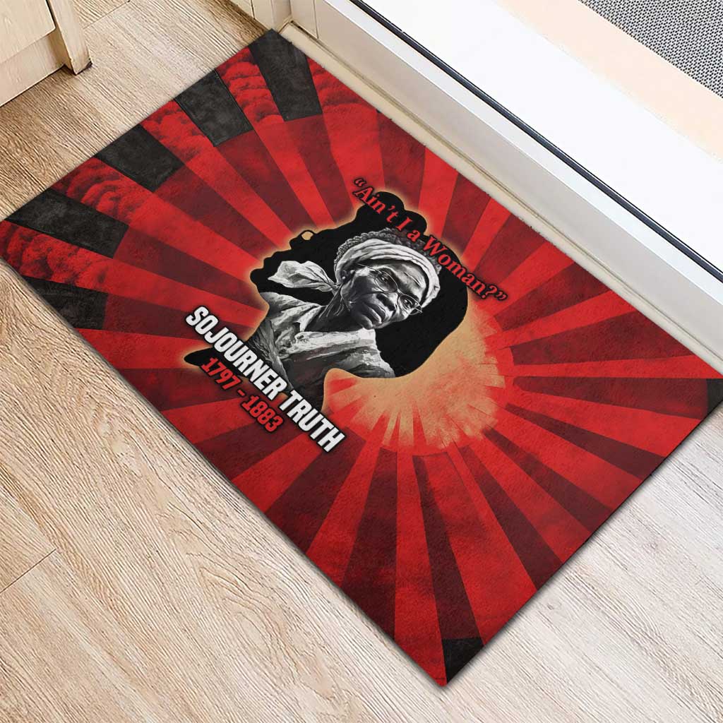 Sojourner Truth Rubber Doormat Ain’t I a Woman - Akron 1851 Speech Tribute Design - Wonder Print Shop