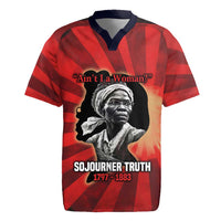 Sojourner Truth Rugby Jersey Aint I a Woman - Akron 1851 Speech Tribute Design TS04