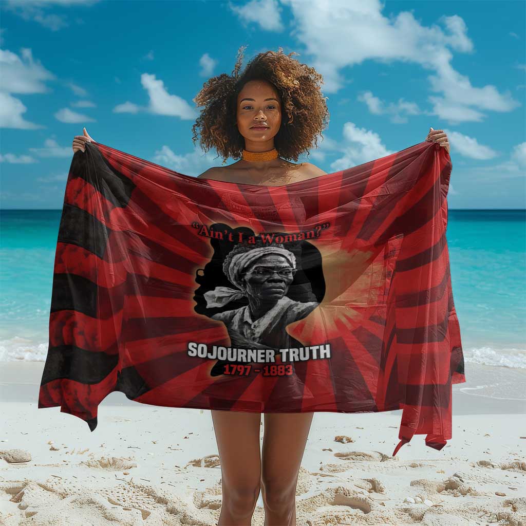 Sojourner Truth Sarong Ain’t I a Woman - Akron 1851 Speech Tribute Design - Wonder Print Shop