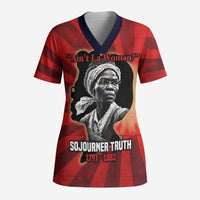 Sojourner Truth Scrub Top Ain’t I a Woman - Akron 1851 Speech Tribute Design - Wonder Print Shop
