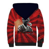 Sojourner Truth Sherpa Hoodie Ain’t I a Woman - Akron 1851 Speech Tribute Design - Wonder Print Shop