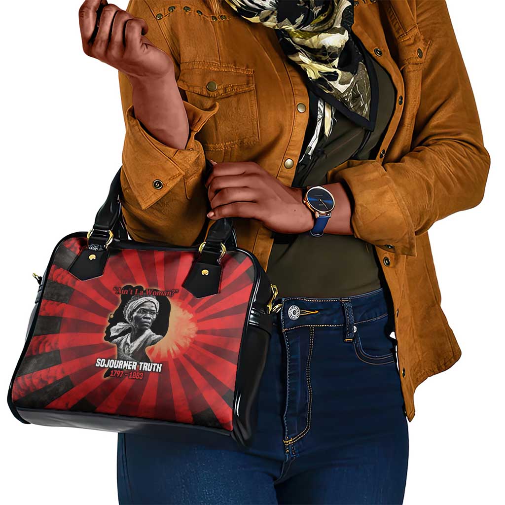 Sojourner Truth Shoulder Handbag Ain’t I a Woman - Akron 1851 Speech Tribute Design - Wonder Print Shop
