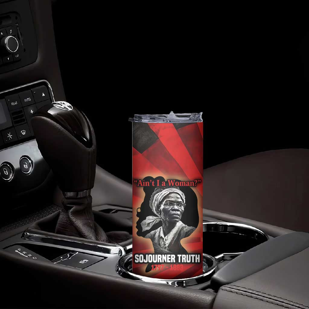 Sojourner Truth Skinny Tumbler Ain’t I a Woman - Akron 1851 Speech Tribute Design - Wonder Print Shop