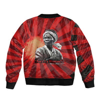 Sojourner Truth Sleeve Zip Bomber Jacket Ain’t I a Woman - Akron 1851 Speech Tribute Design - Wonder Print Shop