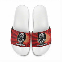Sojourner Truth Slide Sandals Ain’t I a Woman - Akron 1851 Speech Tribute Design - Wonder Print Shop