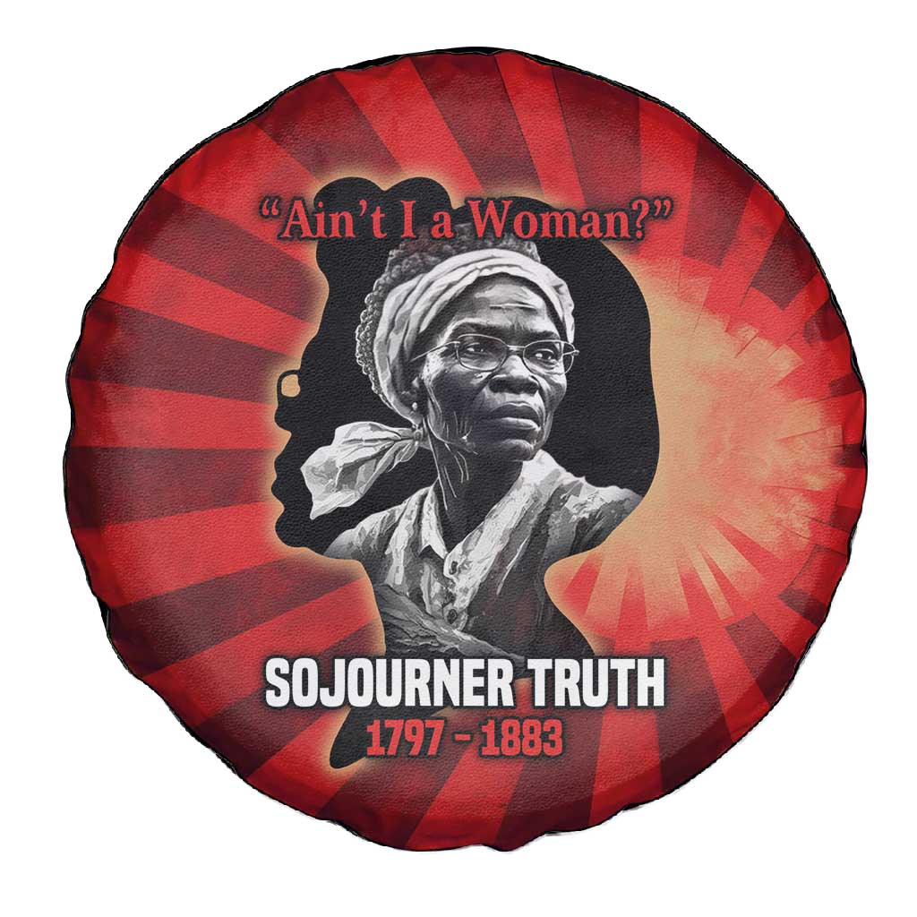 Sojourner Truth Spare Tire Cover Ain’t I a Woman - Akron 1851 Speech Tribute Design - Wonder Print Shop