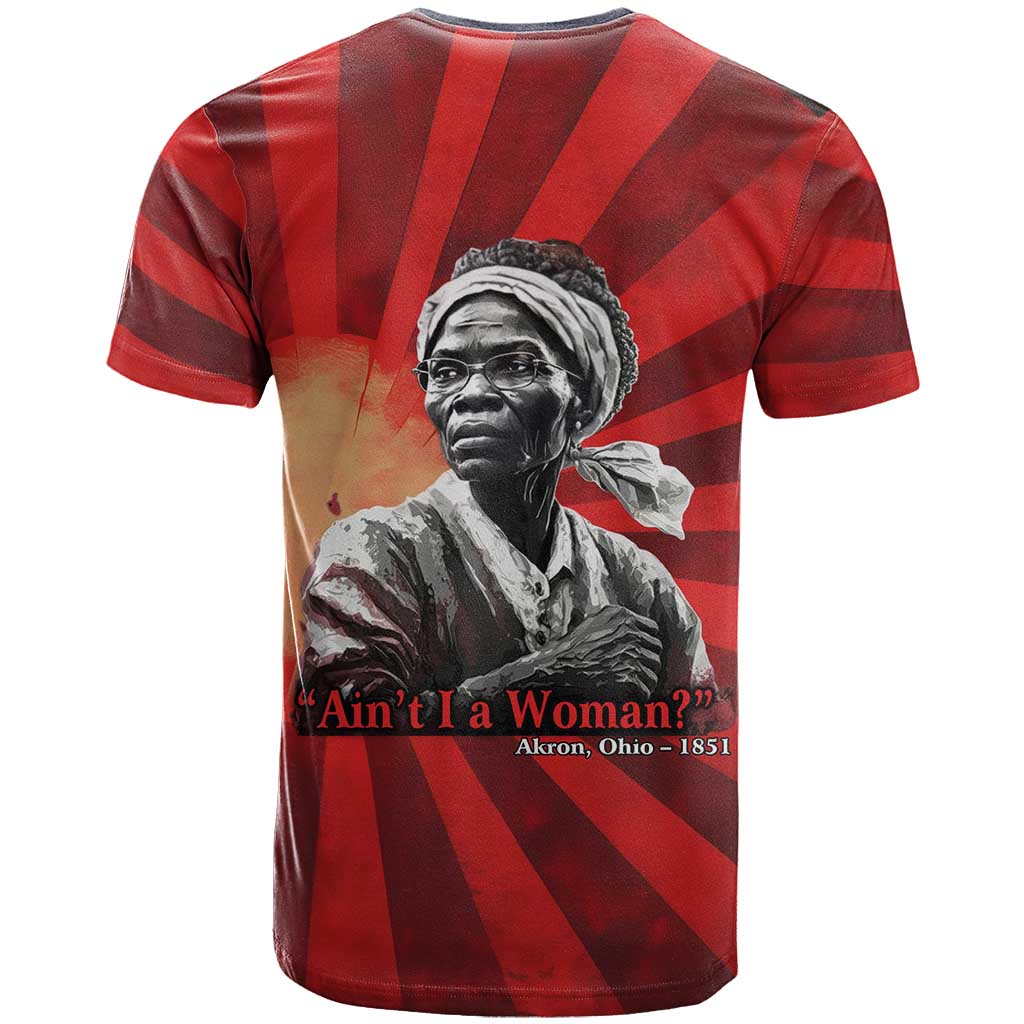 Sojourner Truth T shirt Aint I a Woman - Akron 1851 Speech Tribute Design TS04