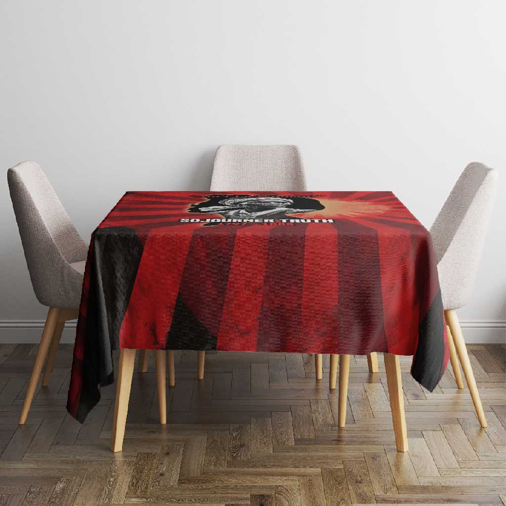 Sojourner Truth Tablecloth Ain’t I a Woman - Akron 1851 Speech Tribute Design - Wonder Print Shop