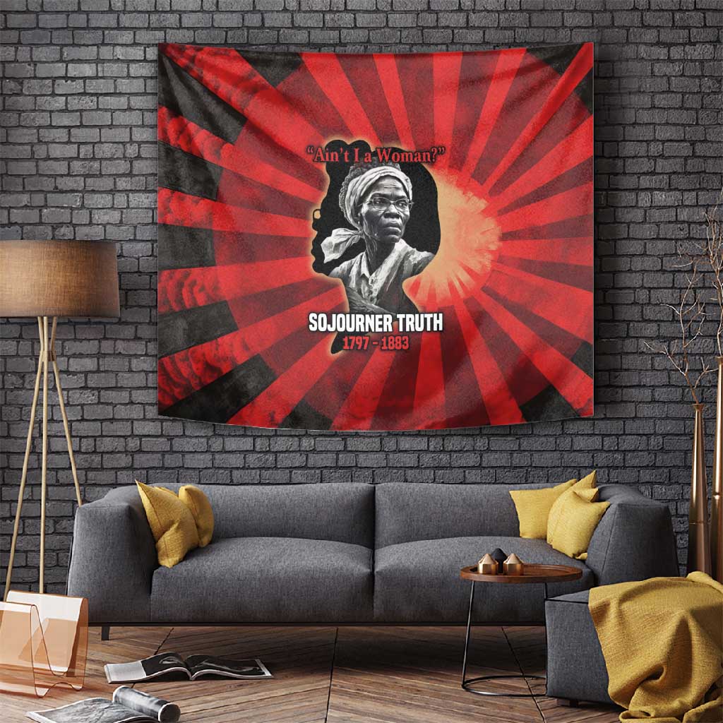 Sojourner Truth Tapestry Ain’t I a Woman - Akron 1851 Speech Tribute Design - Wonder Print Shop