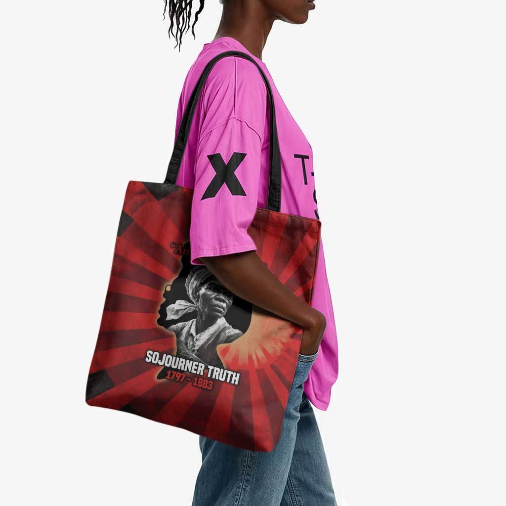 Sojourner Truth Tote Bag Ain’t I a Woman - Akron 1851 Speech Tribute Design - Wonder Print Shop
