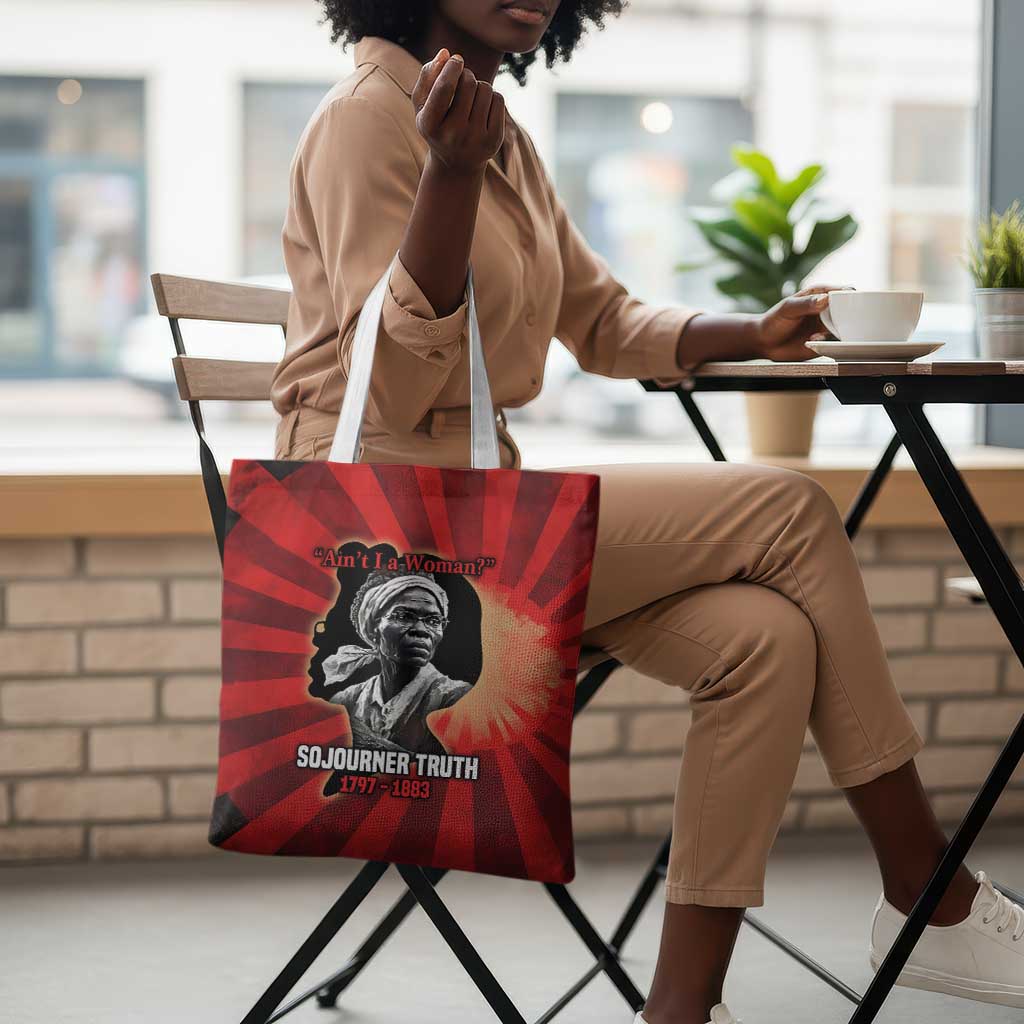 Sojourner Truth Tote Bag Ain’t I a Woman - Akron 1851 Speech Tribute Design - Wonder Print Shop