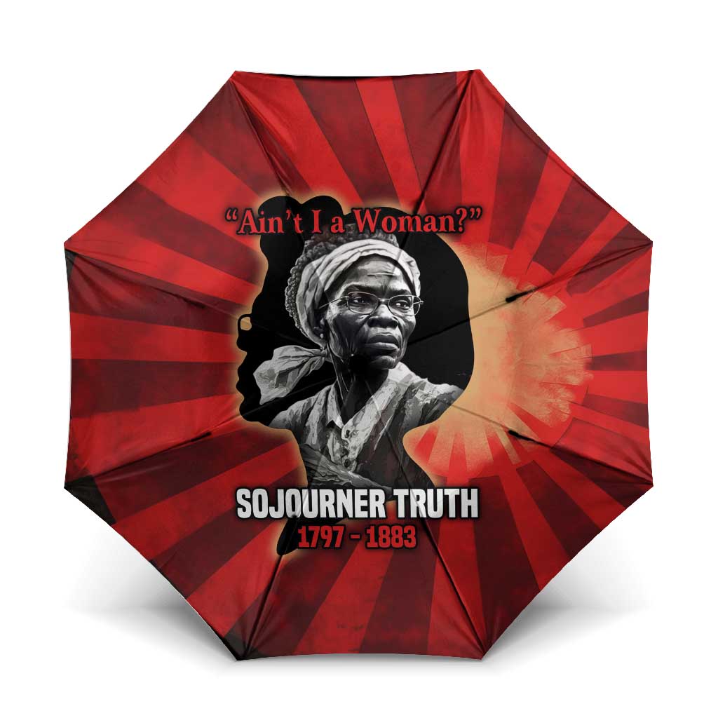 Sojourner Truth Umbrella Ain’t I a Woman - Akron 1851 Speech Tribute Design - Wonder Print Shop