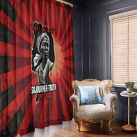 Sojourner Truth Window Curtain Ain’t I a Woman - Akron 1851 Speech Tribute Design - Wonder Print Shop