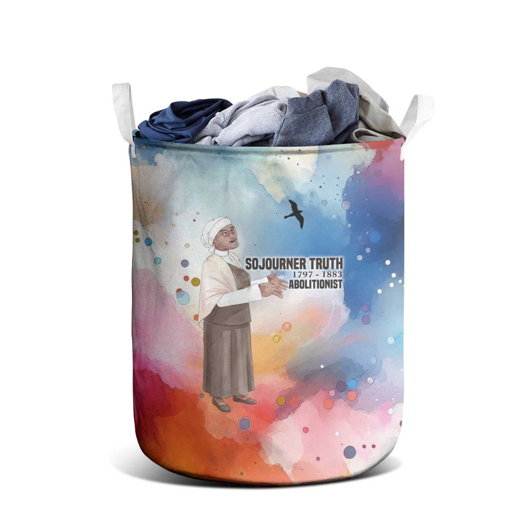 Sojourner Truth Laundry Basket I Sell the Shadow - Abolitionist Legacy Watercolor Design - Wonder Print Shop