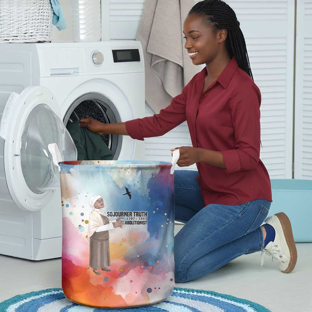 Sojourner Truth Laundry Basket I Sell the Shadow - Abolitionist Legacy Watercolor Design - Wonder Print Shop