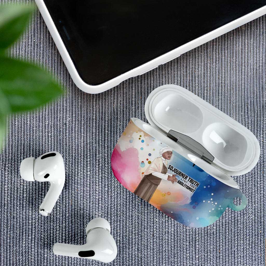 Sojourner Truth AirPods Case I Sell the Shadow - Abolitionist Legacy Watercolor Design - Wonder Print Shop