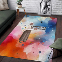 Sojourner Truth Area Rug I Sell the Shadow - Abolitionist Legacy Watercolor Design - Wonder Print Shop