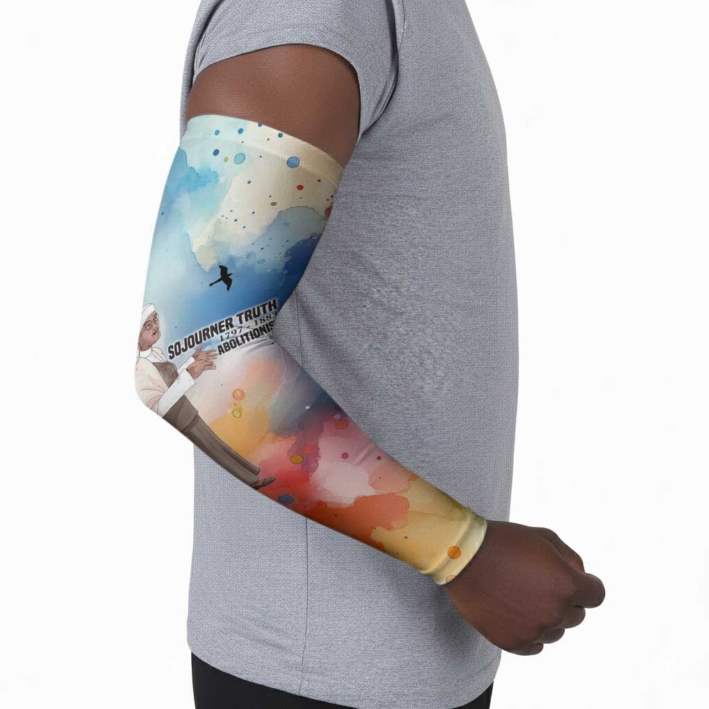 Sojourner Truth Arm Sleeves I Sell the Shadow - Abolitionist Legacy Watercolor Design - Wonder Print Shop