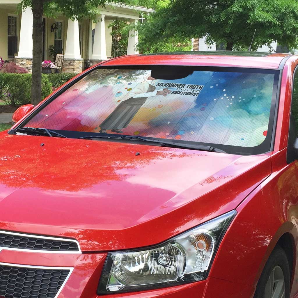 Sojourner Truth Auto Sun Shade I Sell the Shadow - Abolitionist Legacy Watercolor Design - Wonder Print Shop