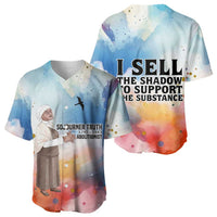 Sojourner Truth Baseball Jersey I Sell the Shadow - Abolitionist Legacy Watercolor Design TS04
