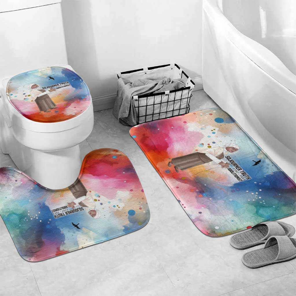 Sojourner Truth Bathroom Set I Sell the Shadow - Abolitionist Legacy Watercolor Design - Wonder Print Shop