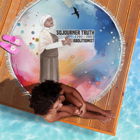Sojourner Truth Beach Blanket I Sell the Shadow - Abolitionist Legacy Watercolor Design - Wonder Print Shop