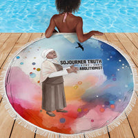 Sojourner Truth Beach Blanket I Sell the Shadow - Abolitionist Legacy Watercolor Design - Wonder Print Shop
