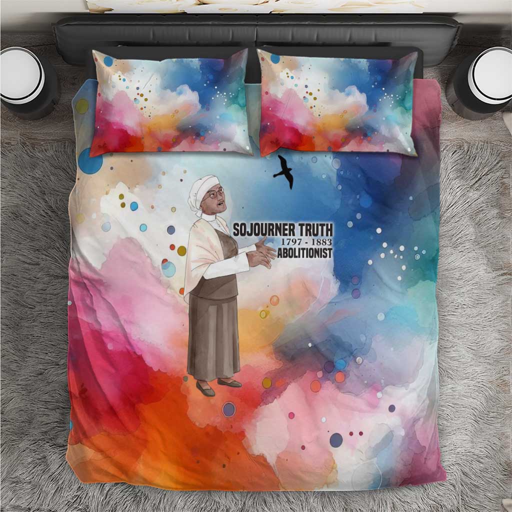 Sojourner Truth Bedding Set I Sell the Shadow - Abolitionist Legacy Watercolor Design - Wonder Print Shop