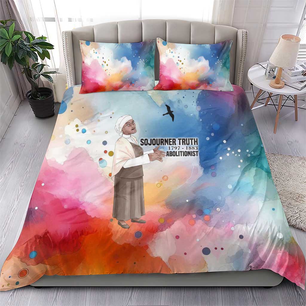 Sojourner Truth Bedding Set I Sell the Shadow - Abolitionist Legacy Watercolor Design - Wonder Print Shop