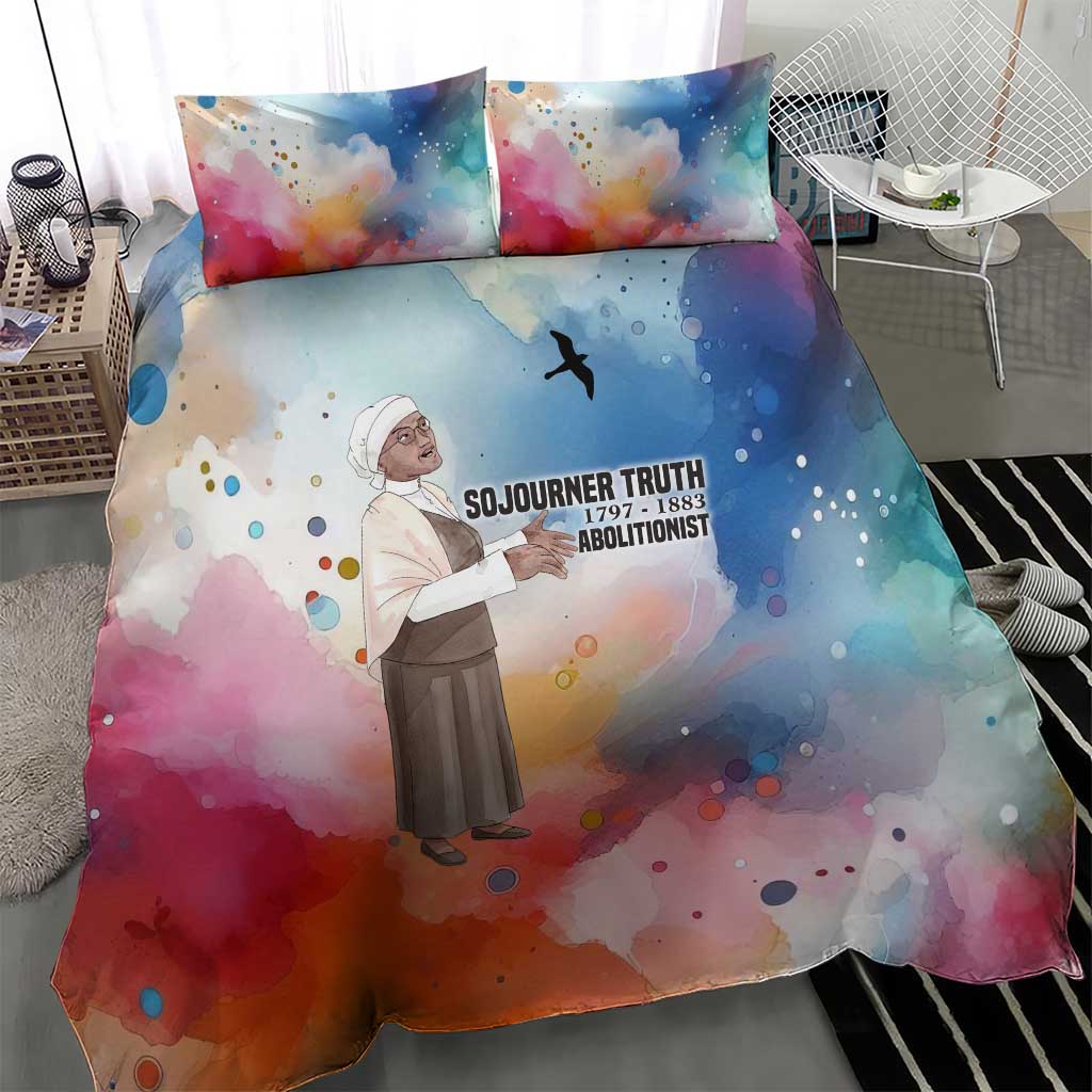 Sojourner Truth Bedding Set I Sell the Shadow - Abolitionist Legacy Watercolor Design - Wonder Print Shop