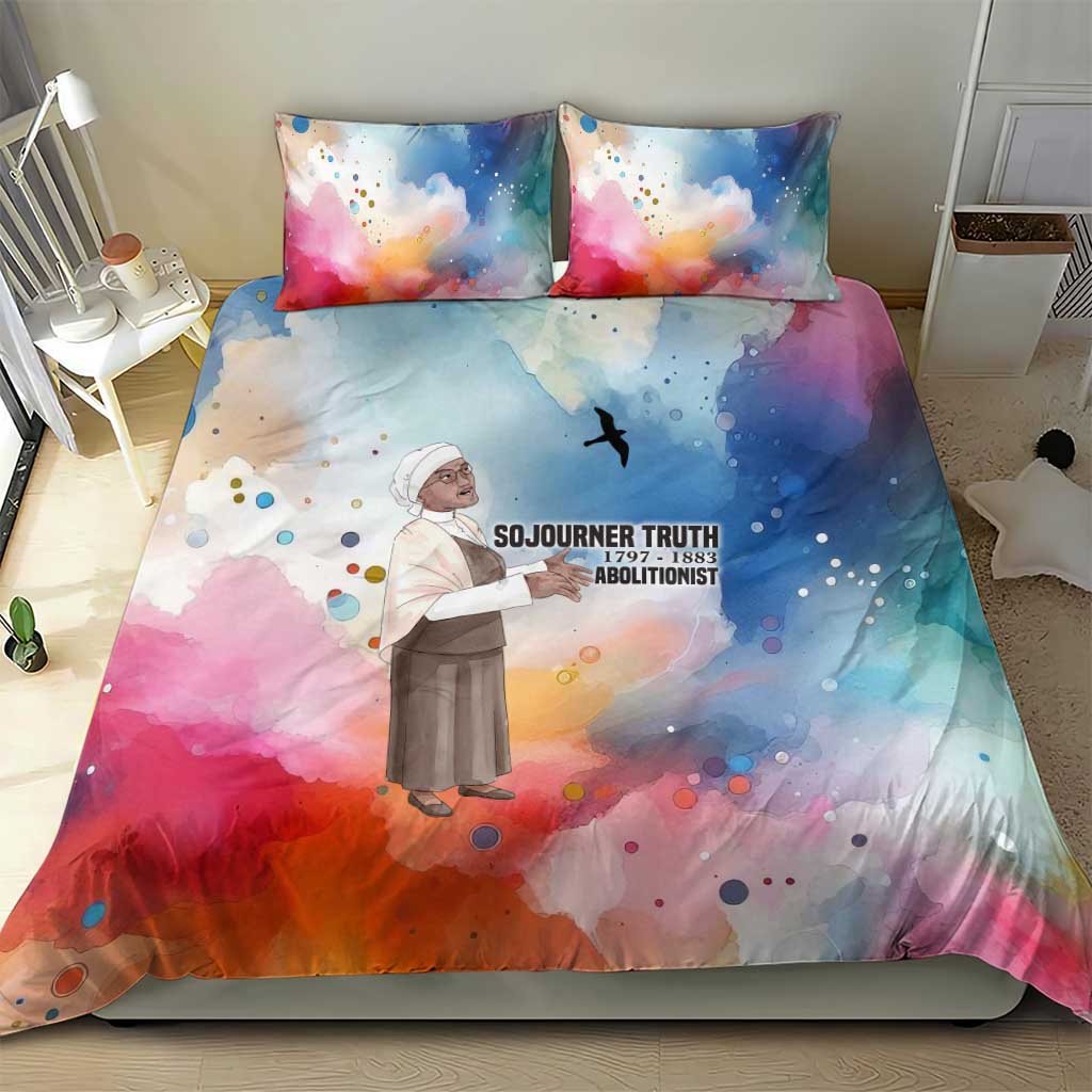 Sojourner Truth Bedding Set I Sell the Shadow - Abolitionist Legacy Watercolor Design - Wonder Print Shop