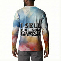Sojourner Truth Button Sweatshirt I Sell the Shadow - Abolitionist Legacy Watercolor Design